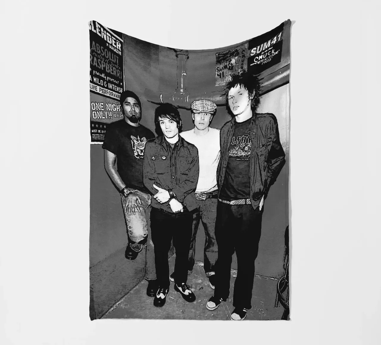 sum 41 band art coperta in pile da vanhesling