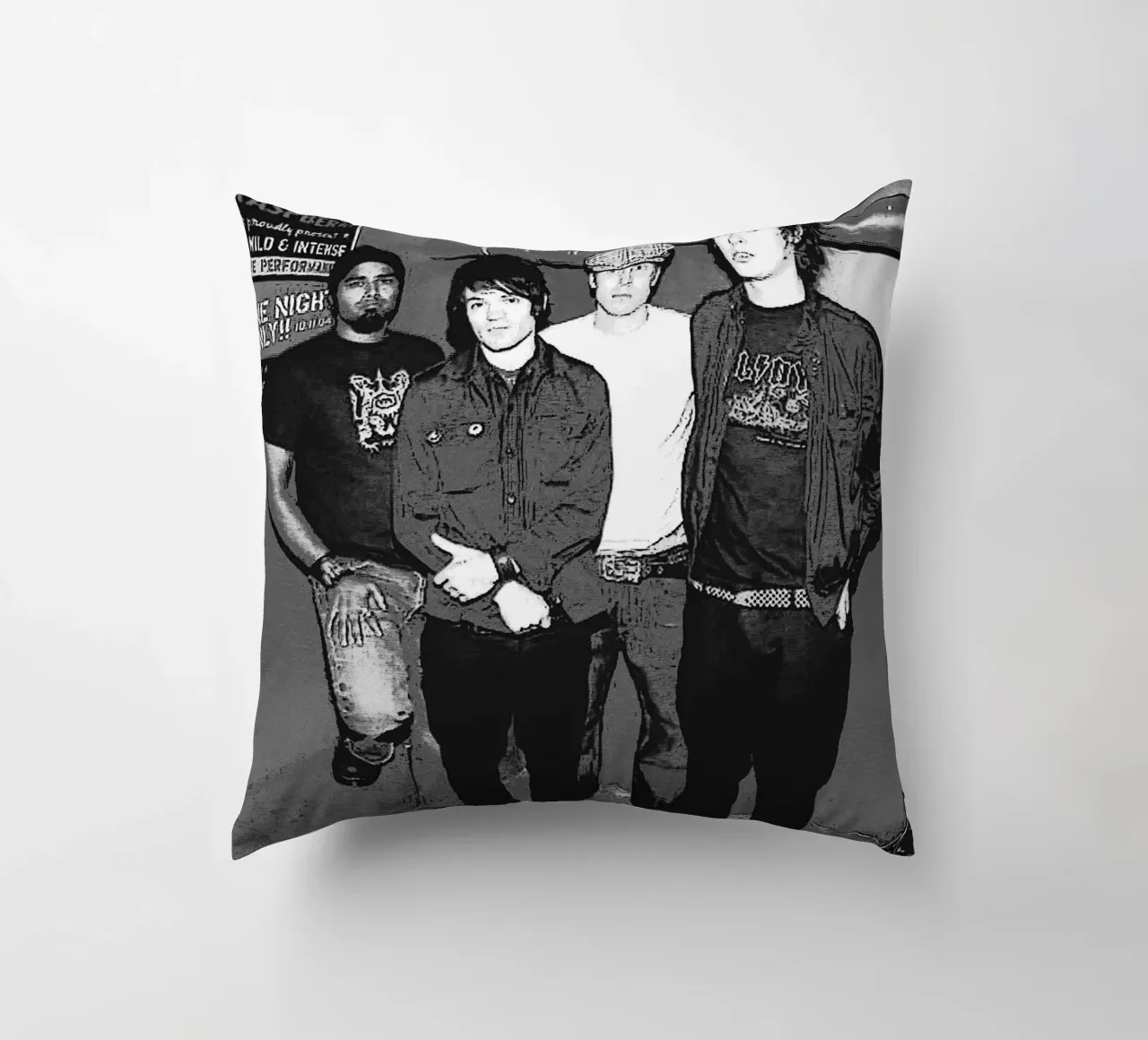 sum 41 band art cuscino da vanhesling
