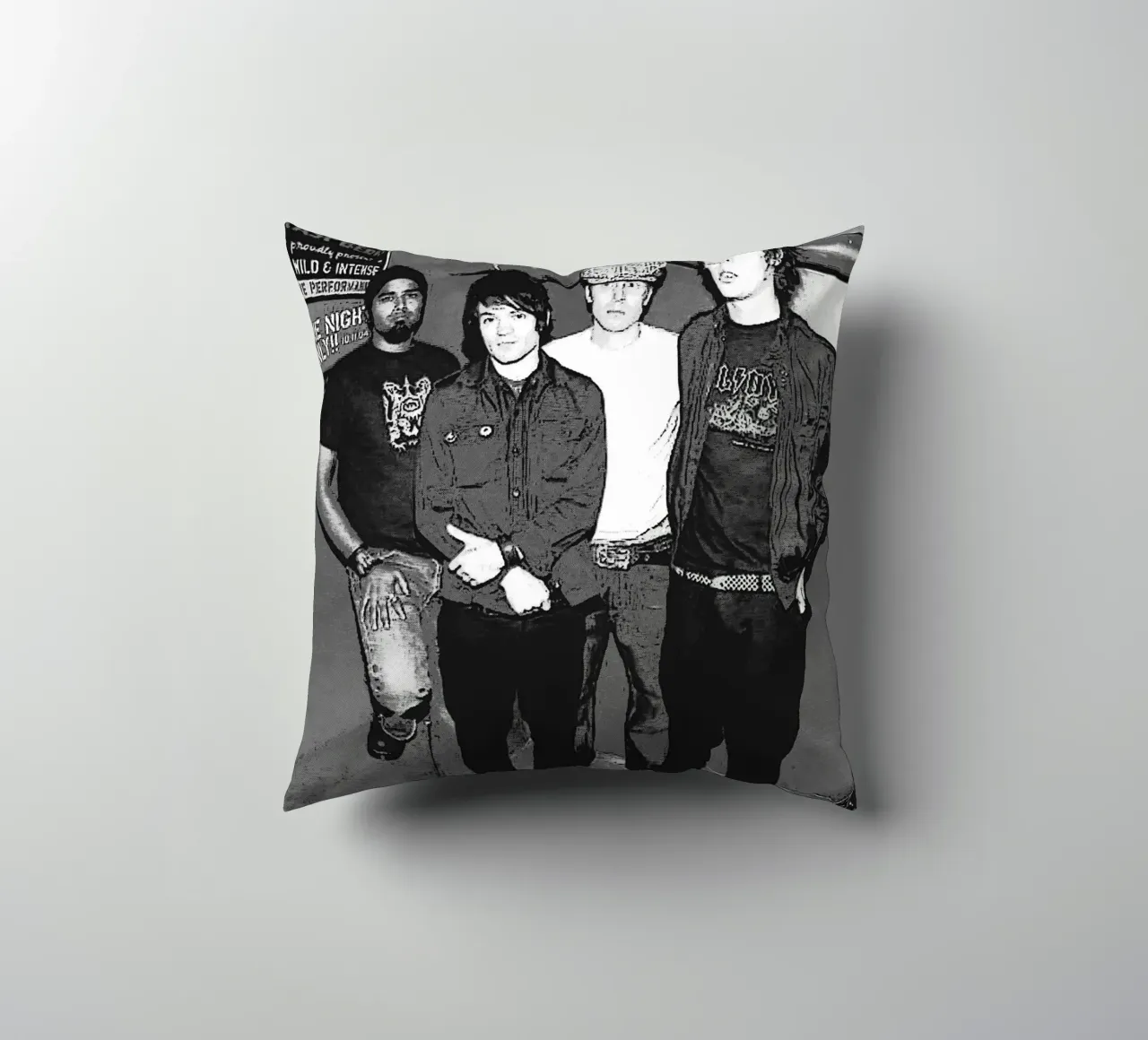 sum 41 band art cuscino da vanhesling