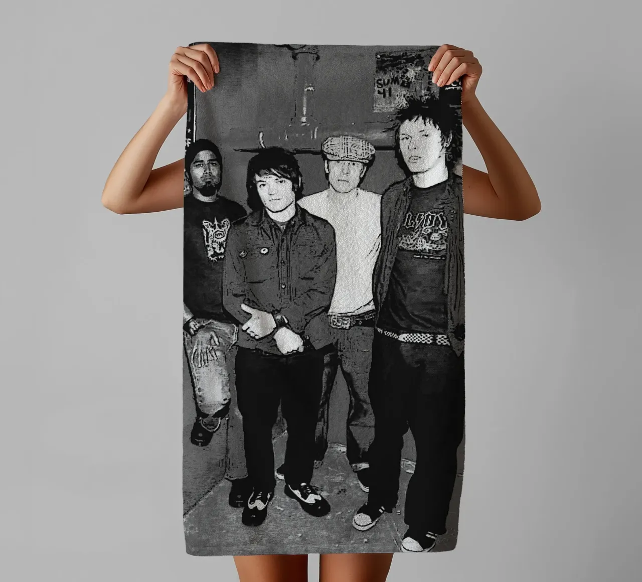 sum 41 band art asciugamano da bagno da vanhesling