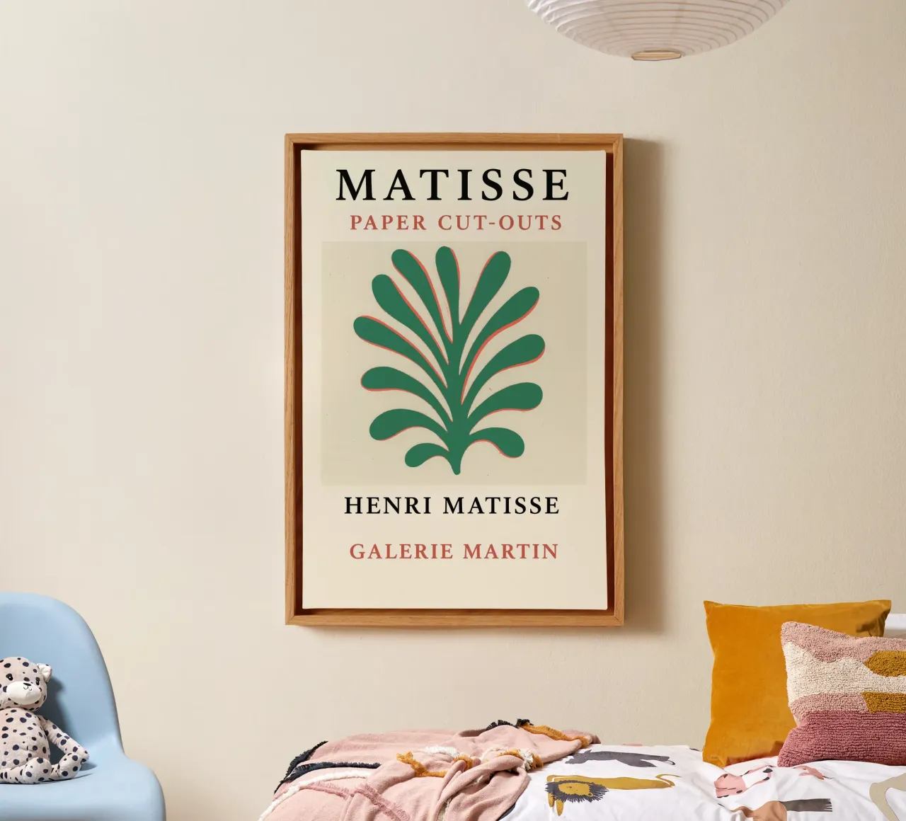 Matisse Paper Cat canvas with Floater frame by treechild