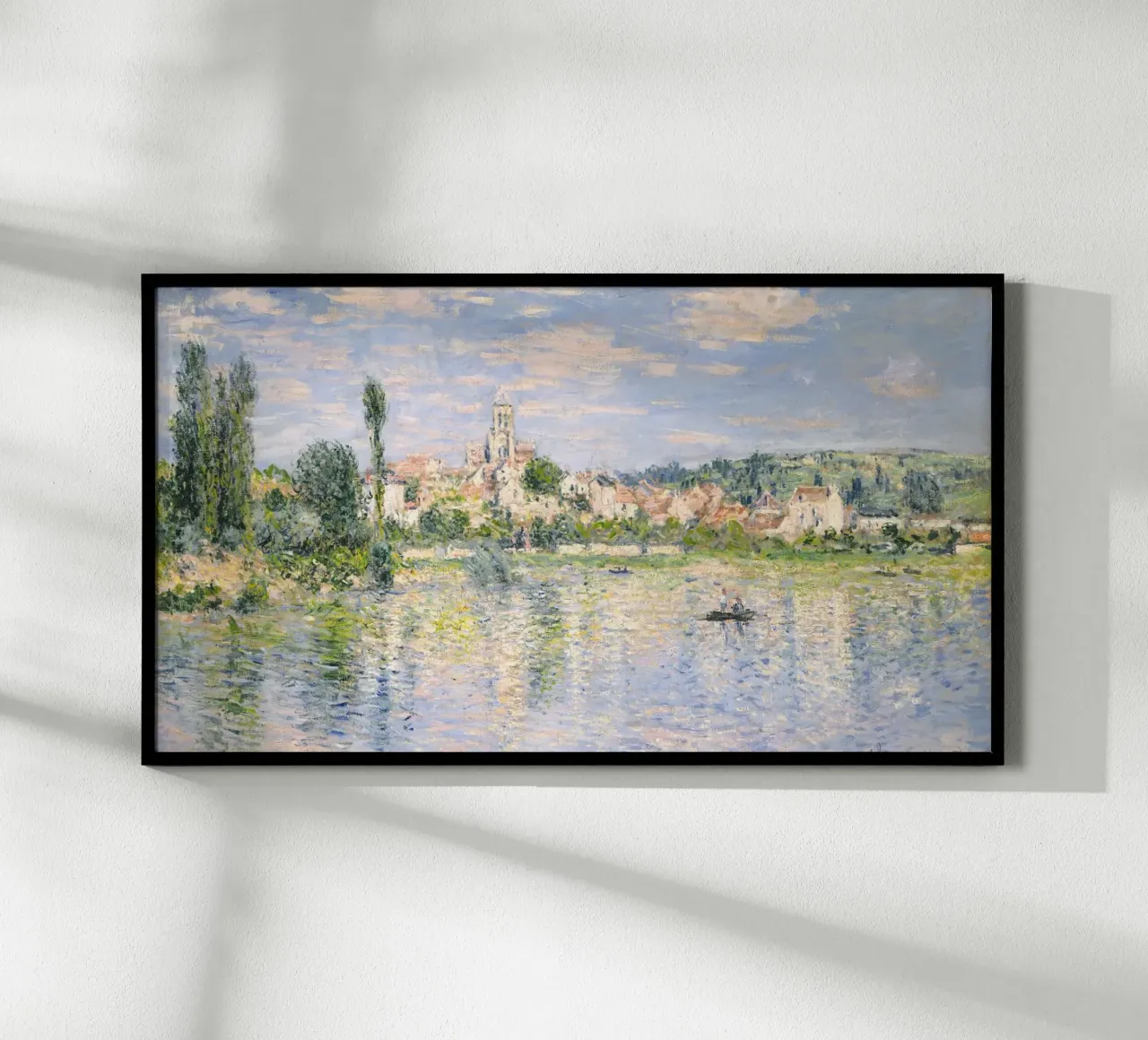 Vétheuil in estate (1880) di Claude Monet poster con telaio in alluminio da Art History