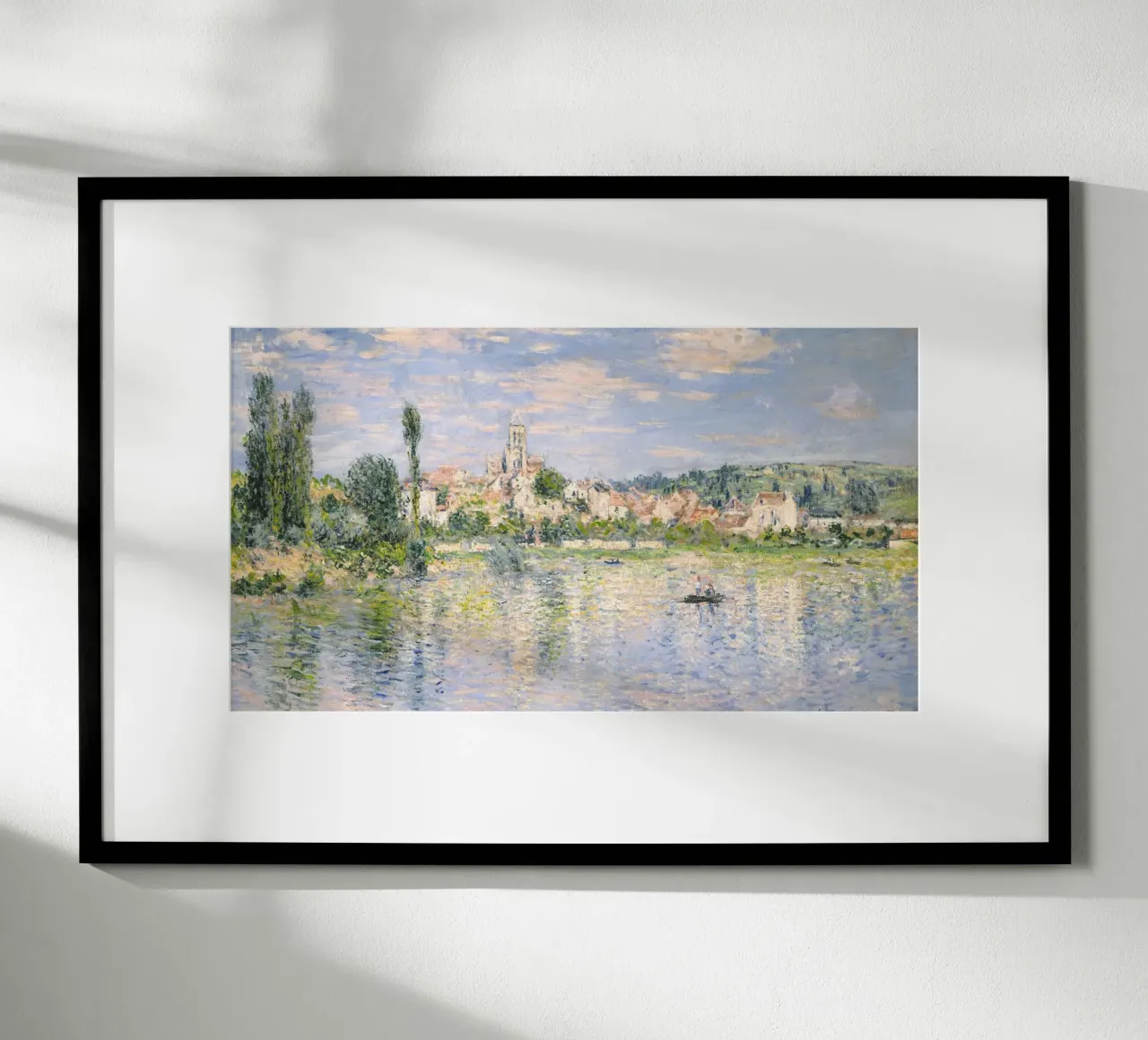 Vétheuil in estate (1880) di Claude Monet poster con telaio in alluminio da Art History