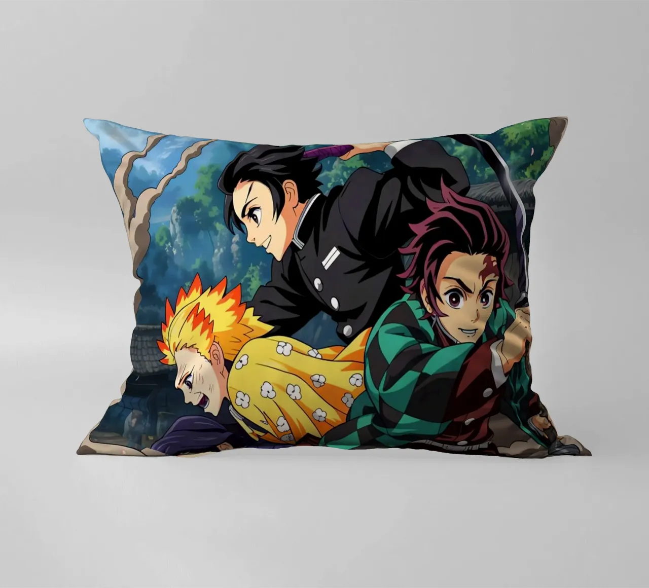 Tanjiro Kamado decorative cushion by Agus Creative