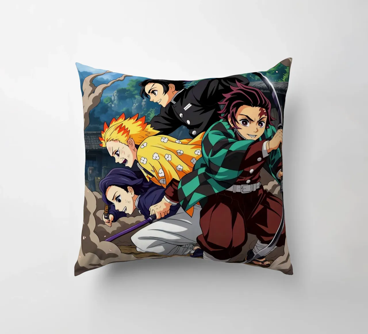 Tanjiro Kamado decorative cushion by Agus Creative