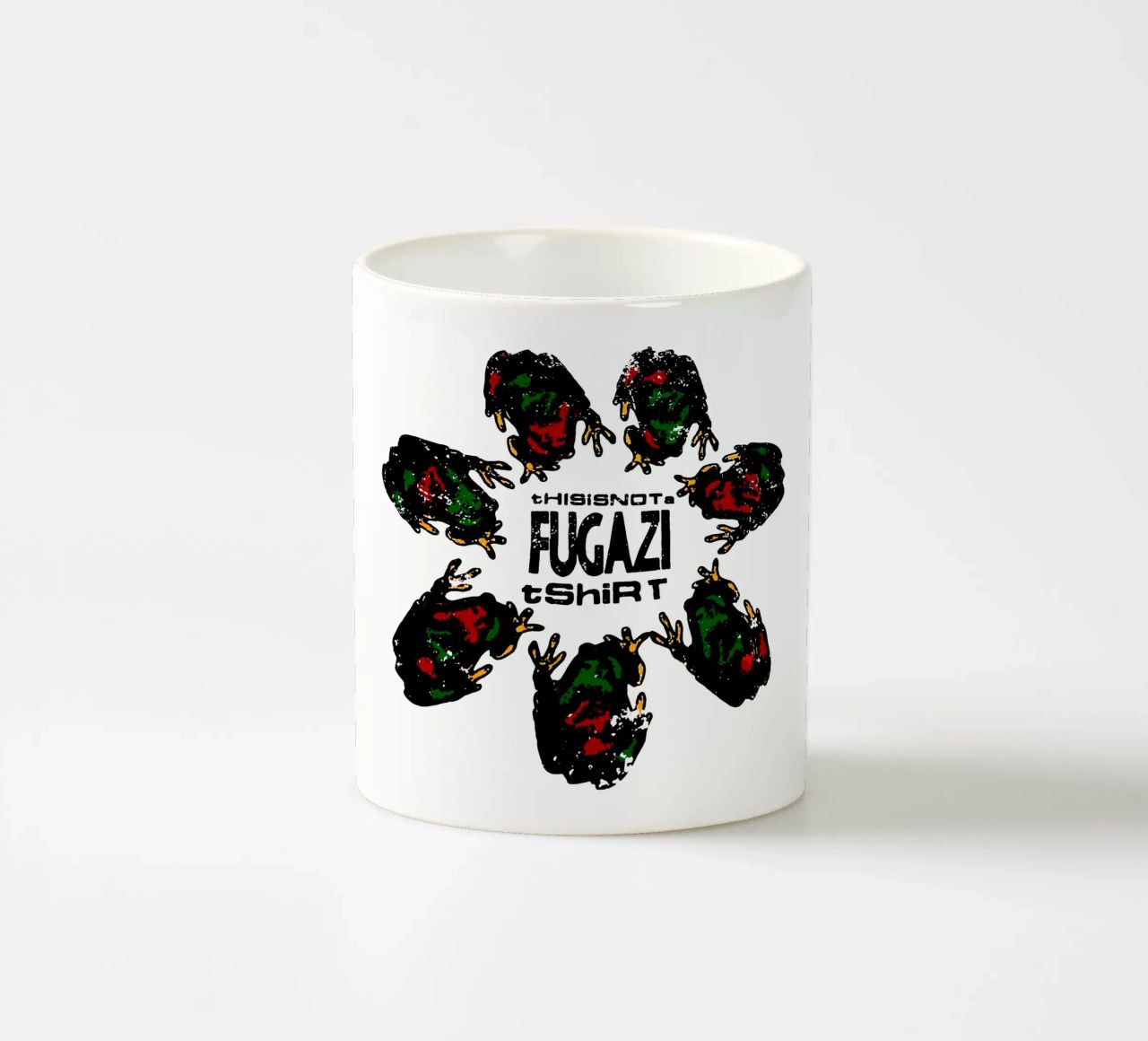 Questa non è una camicia dei Fugazi tazza in ceramica da Sigrid Rauuy