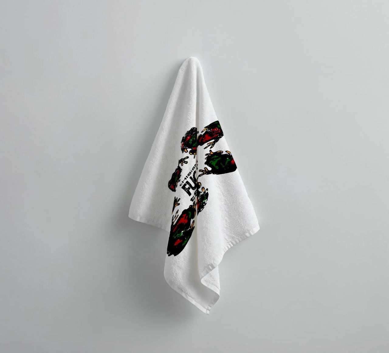 Questa non è una camicia dei Fugazi asciugamano da bagno da Sigrid Rauuy