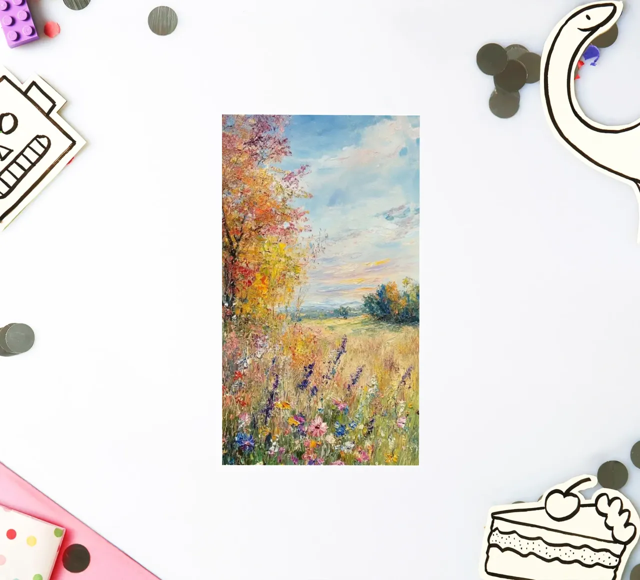 vast meadow with wild flowers sticker by SMG Store
