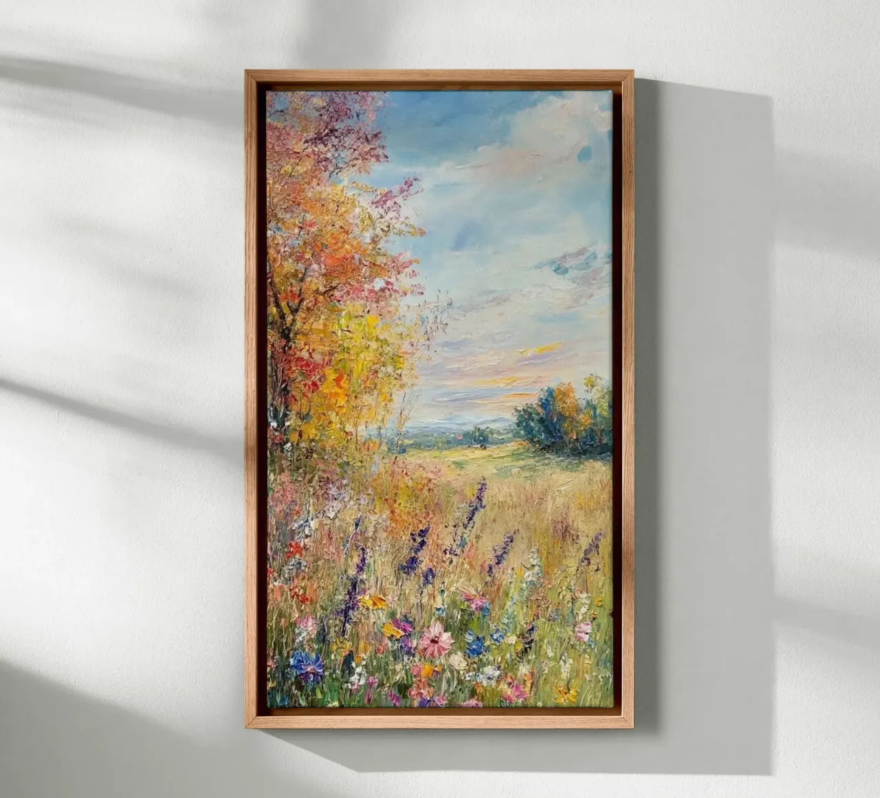 vast meadow with wild flowers canvas by SMG Store