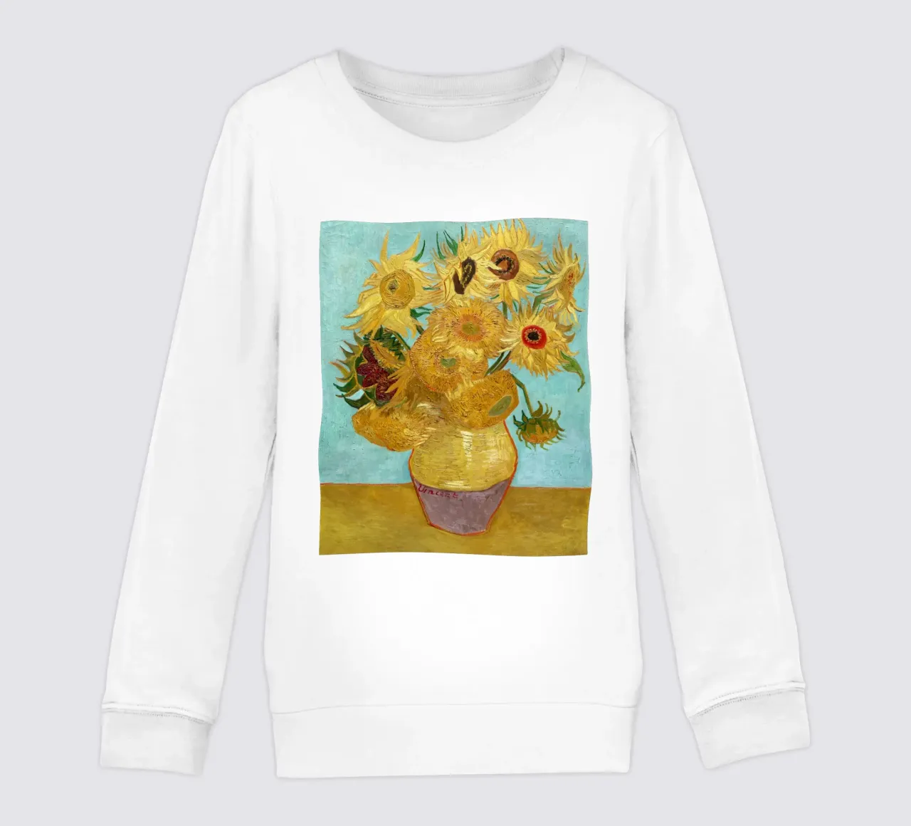 Vaso con dodici girasoli di Vincent van Gogh felpa bambino da Art History