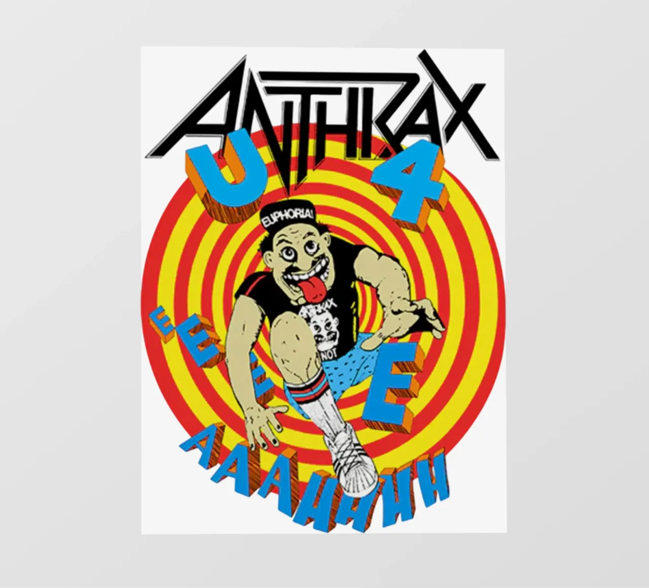 Retro Anthrax Band anni '90 pellicola backlit da https://www.juniqe.com/uk/shop/Henndraws