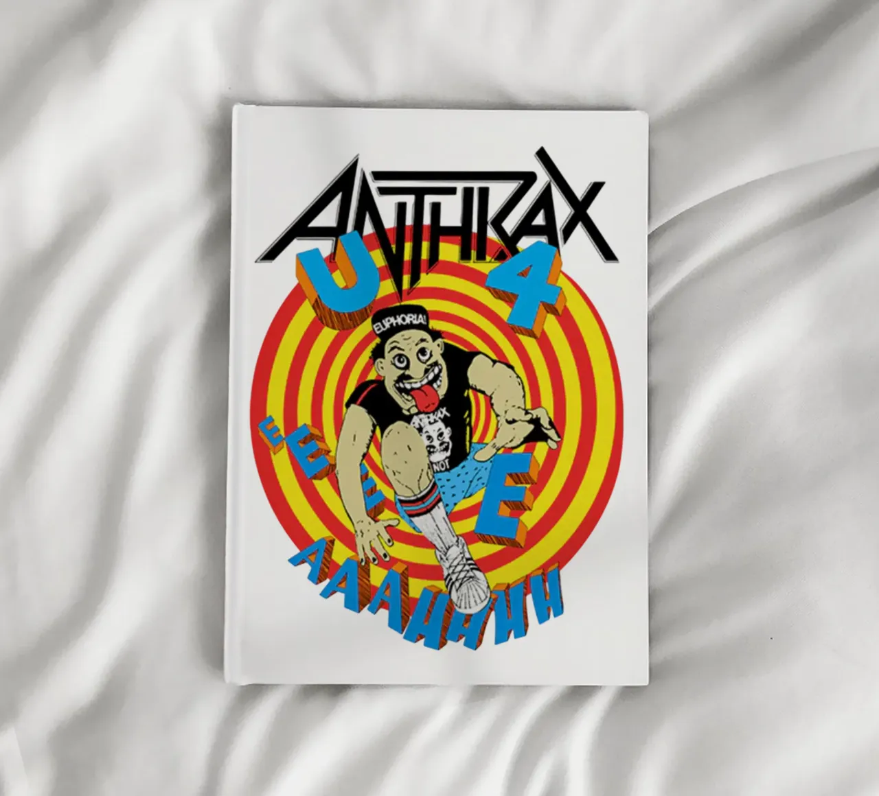 Retro Anthrax Band 90s notebook by https://www.juniqe.com/uk/shop/Henndraws