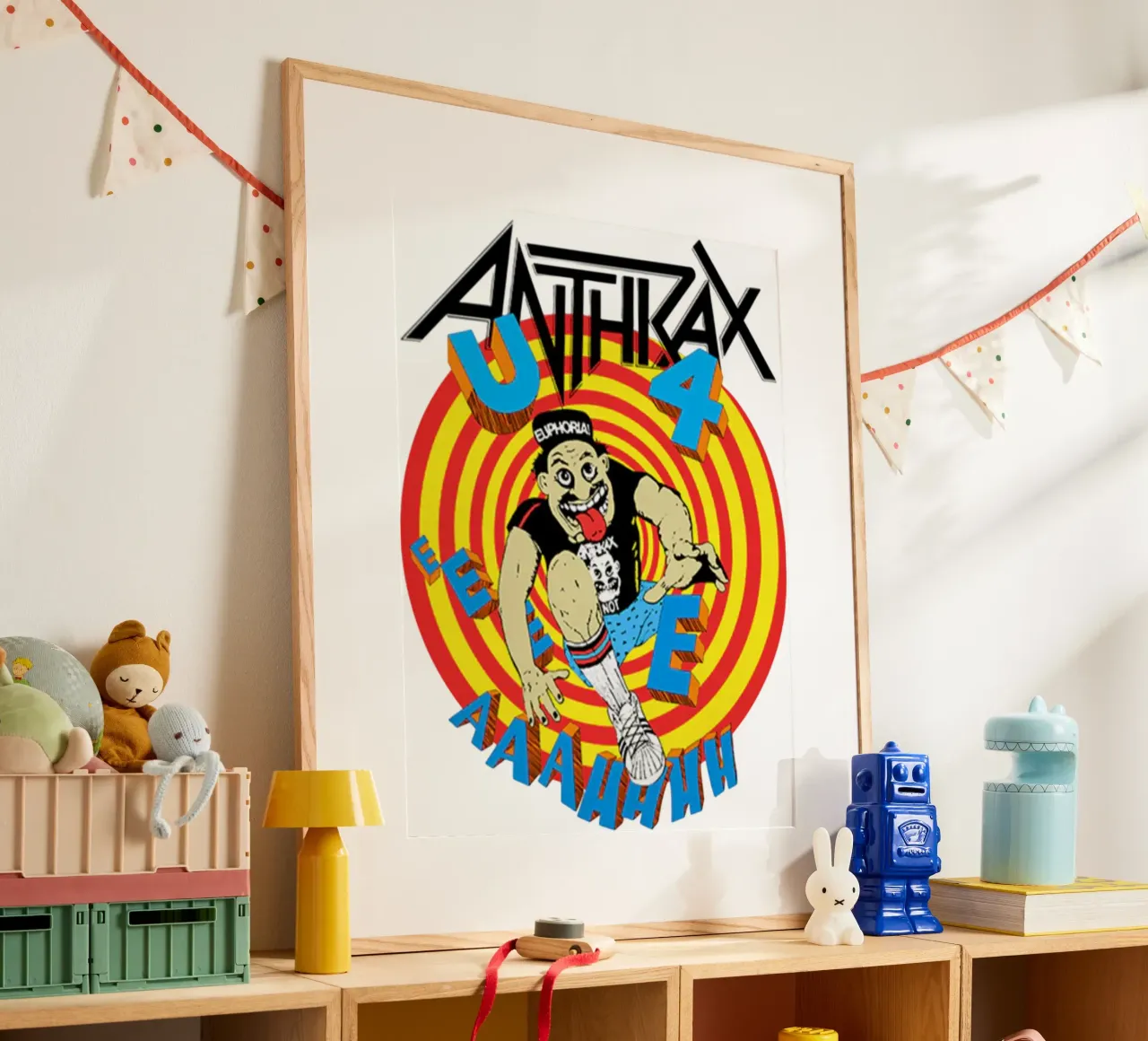 Retro Anthrax Banda 90s hahnemühle de https://www.juniqe.com/uk/shop/Henndraws
