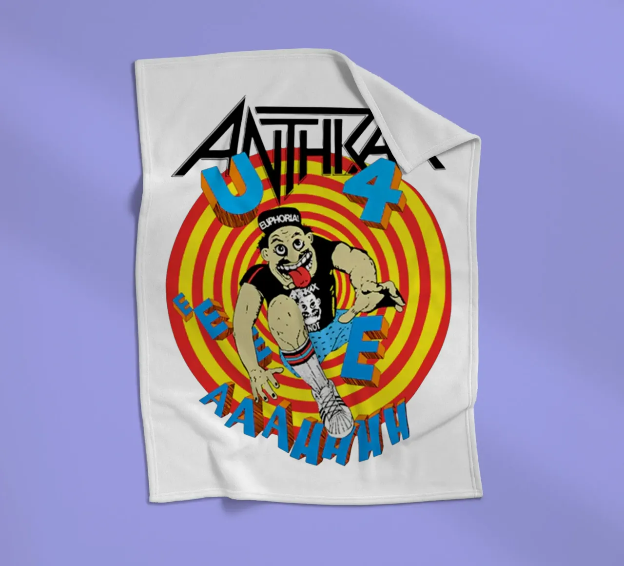 Retro Anthrax Band 90s plaid polaire de https://www.juniqe.com/uk/shop/Henndraws