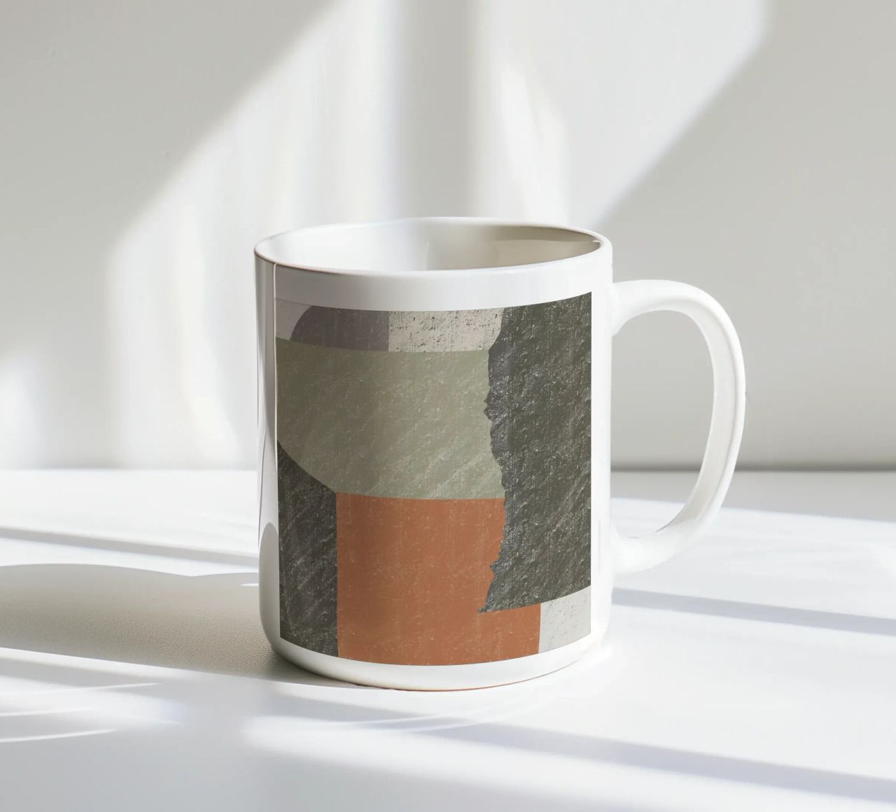 Astratto di grandi dimensioni con texture tazza in ceramica da Little Dean