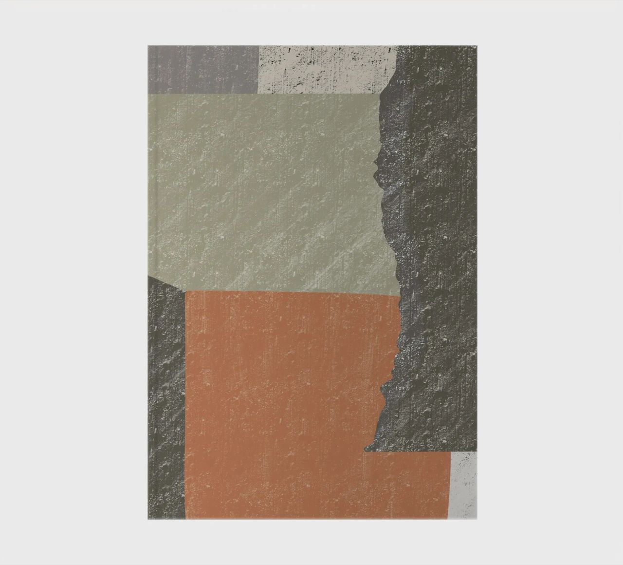 Textured large abstract notebook by Little Dean