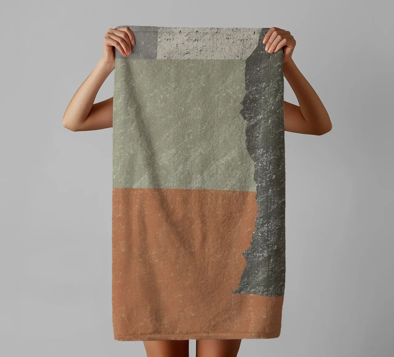 Astratto di grandi dimensioni con texture asciugamano da bagno da Little Dean