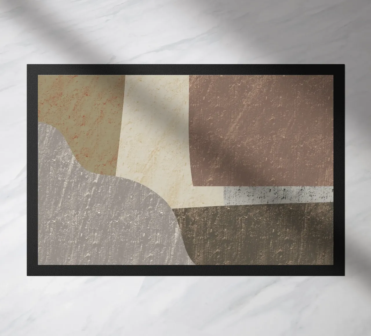 Groot abstract 02 deurmat van Little Dean