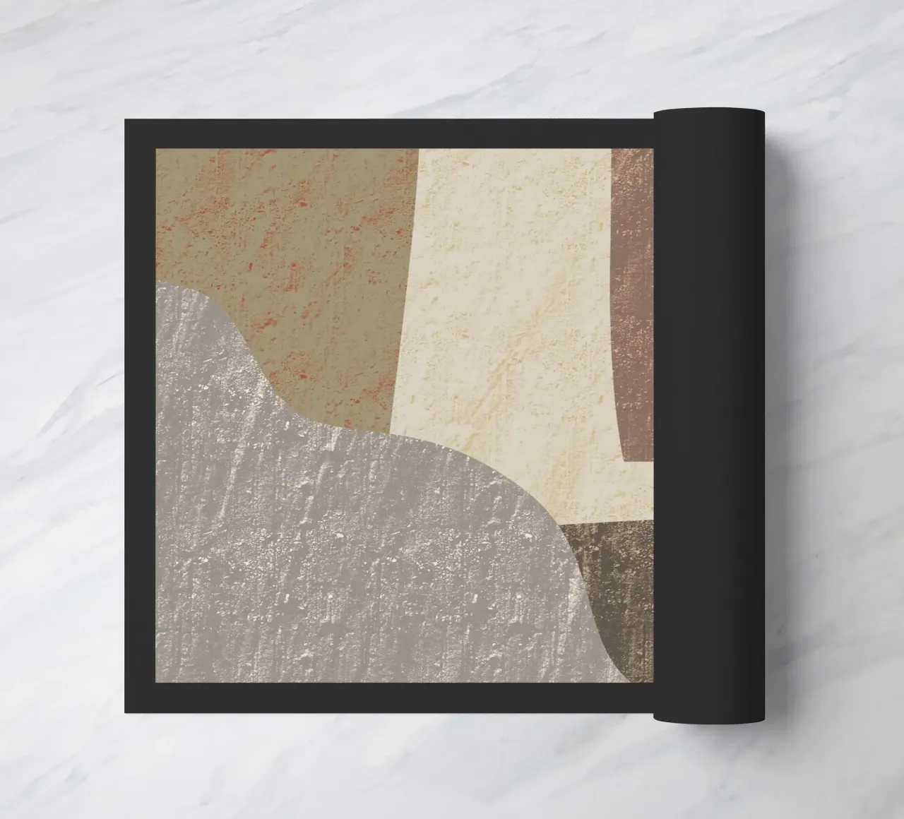 Textured large abstract 02 doormat by Little Dean