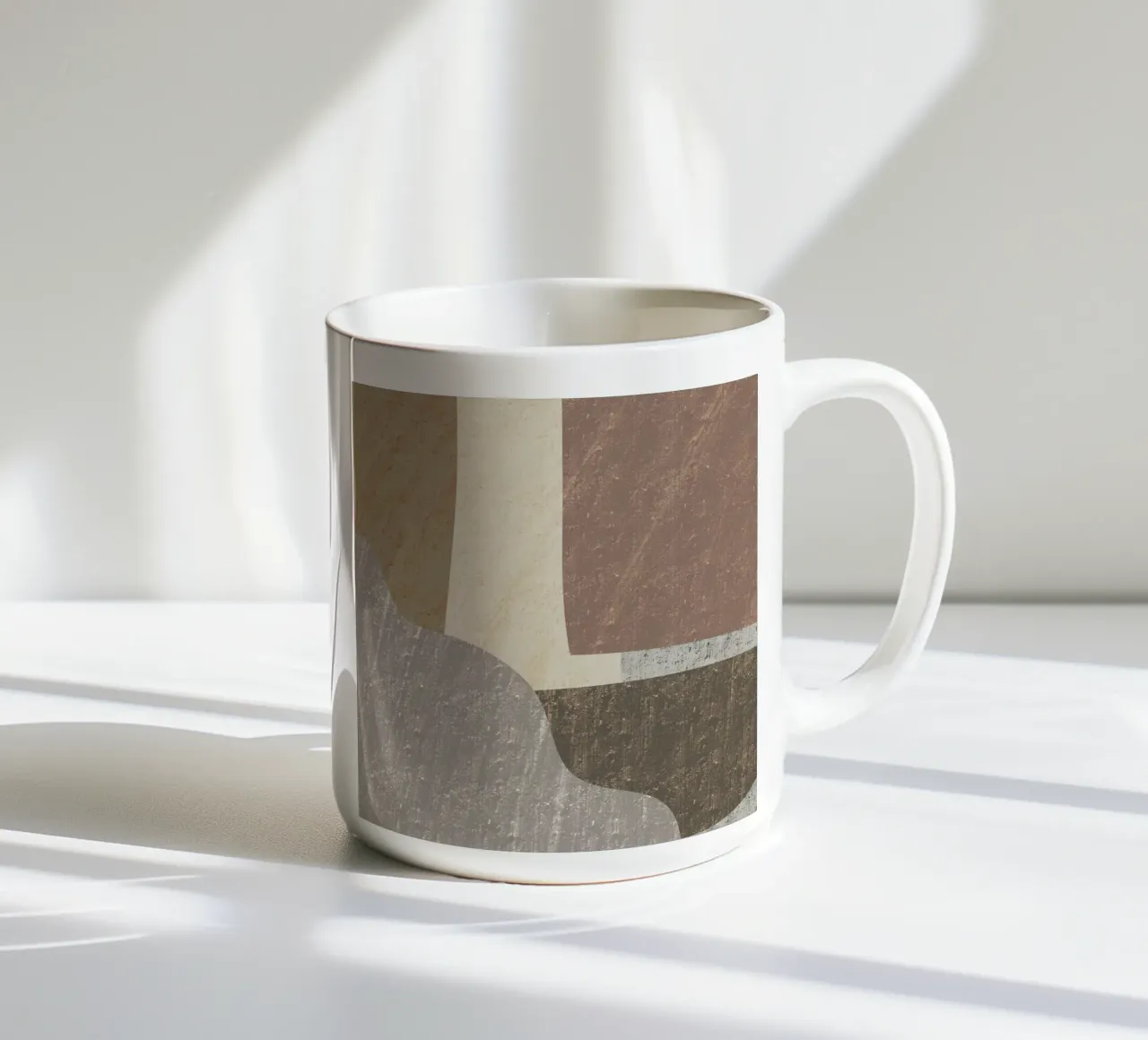 Groot abstract 02 keramische mok van Little Dean