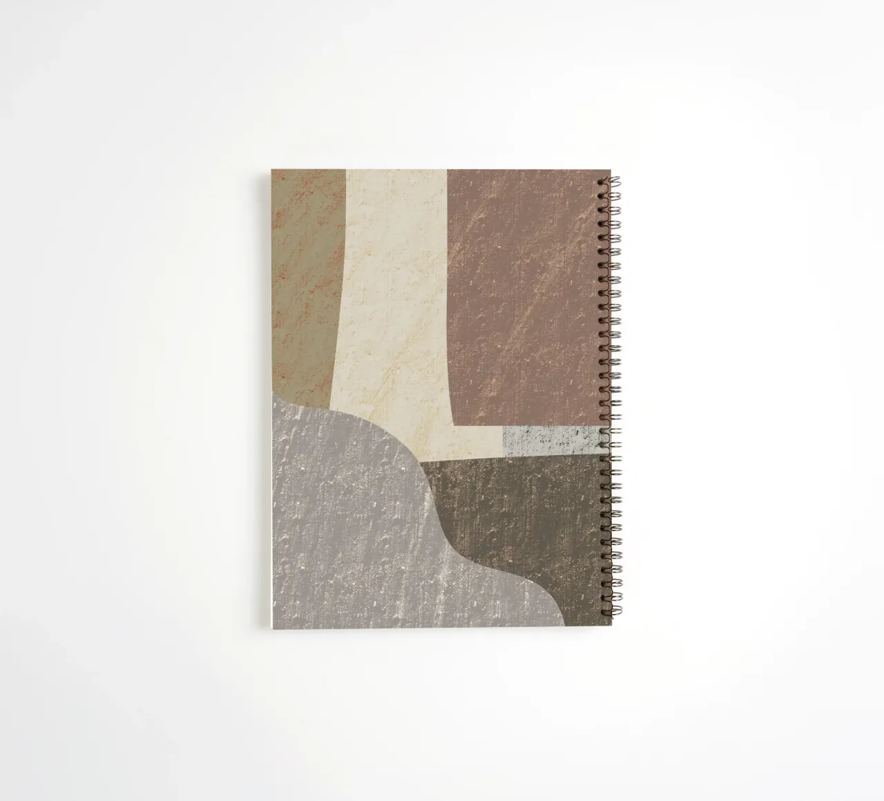 Textured large abstract 02 spiral notebook by Little Dean