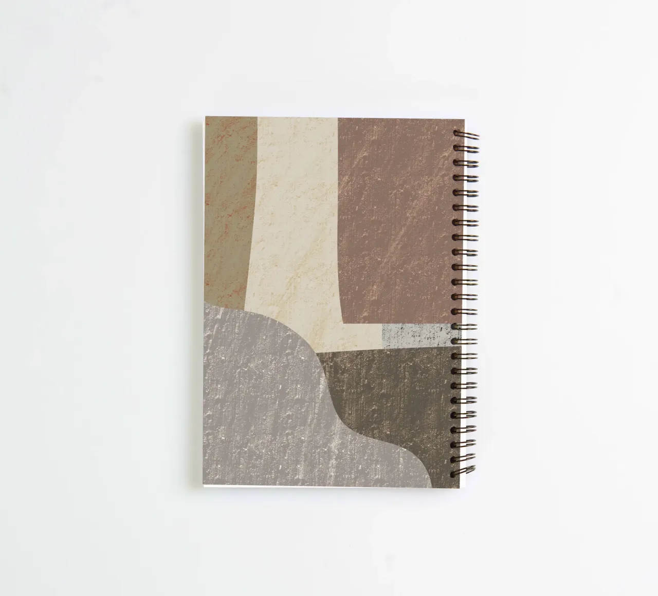 Textured large abstract 02 spiral notebook by Little Dean