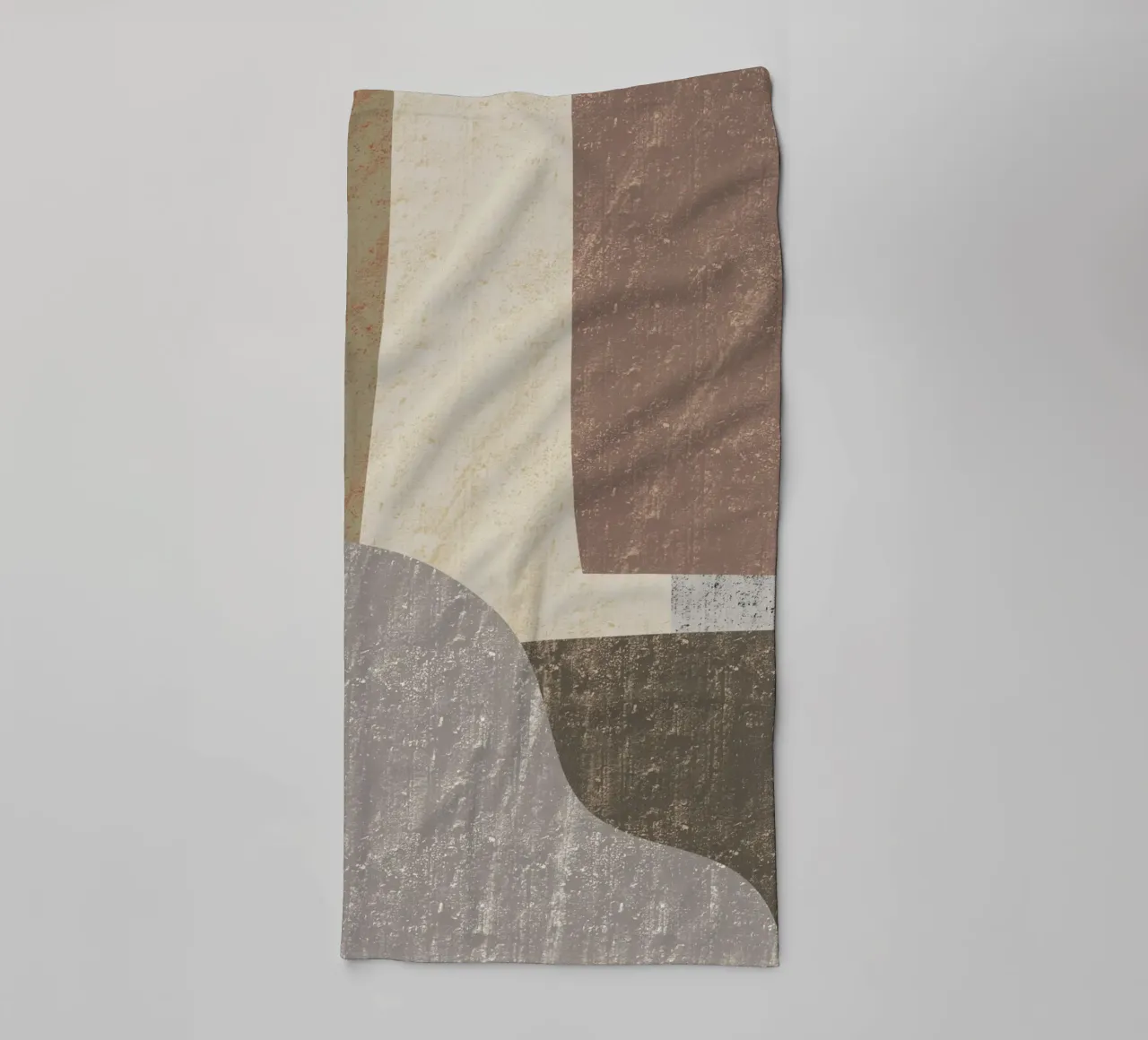Textured large abstract 02 towel by Little Dean