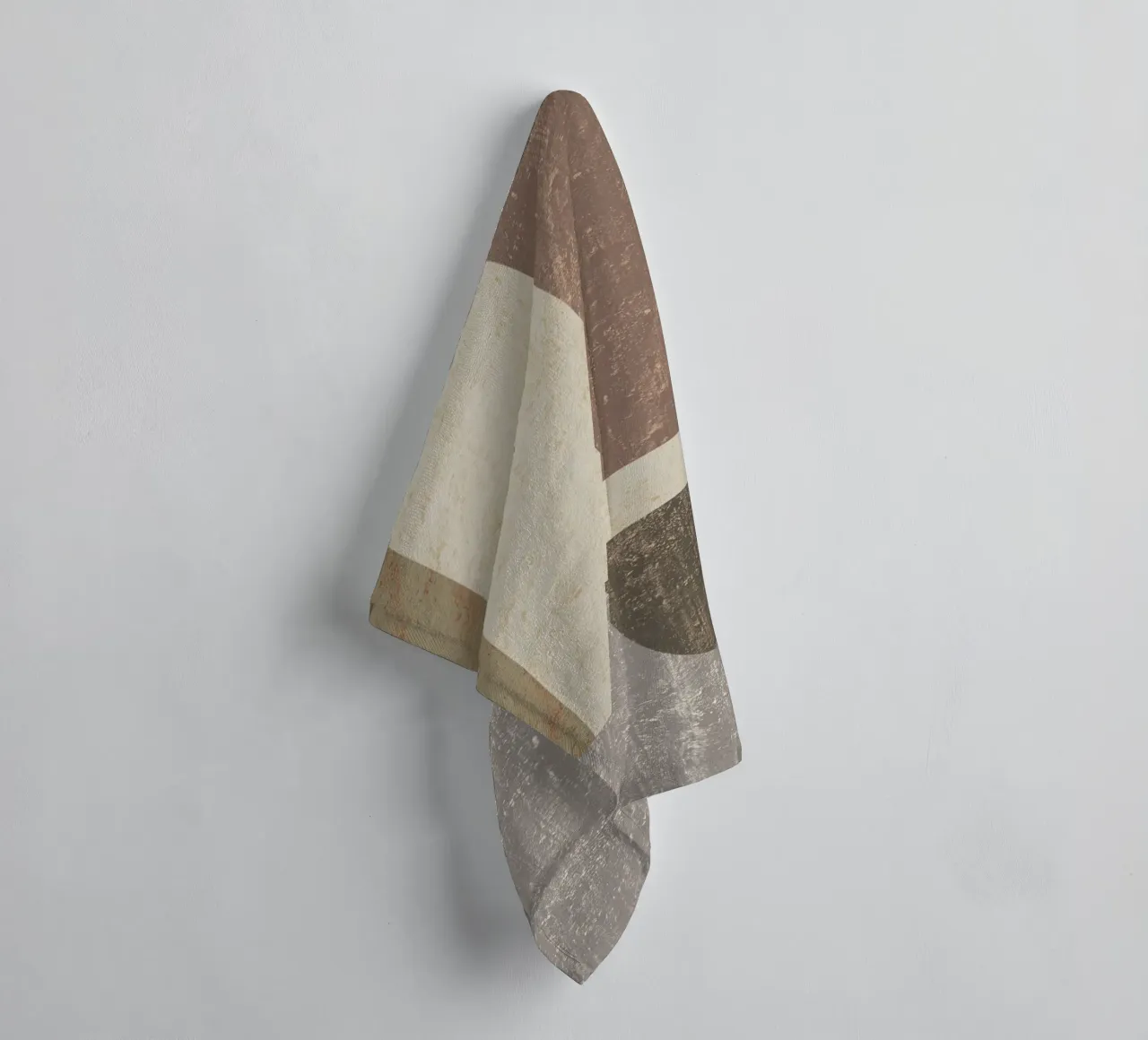 Textured large abstract 02 towel by Little Dean