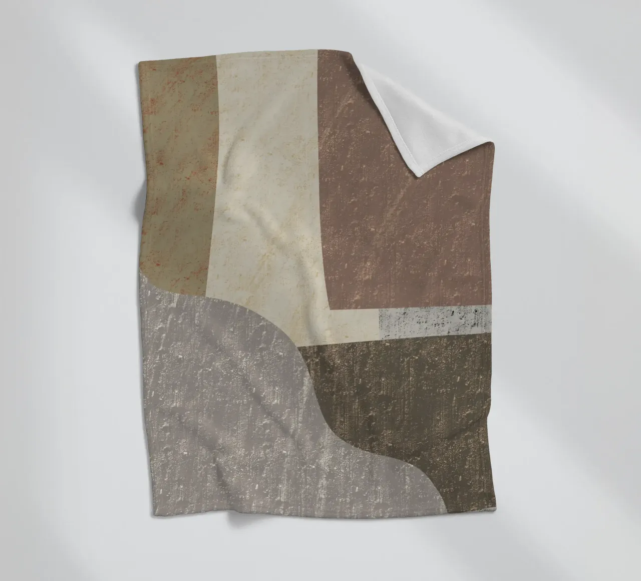 Textured large abstract 02 fleece blanket by Little Dean