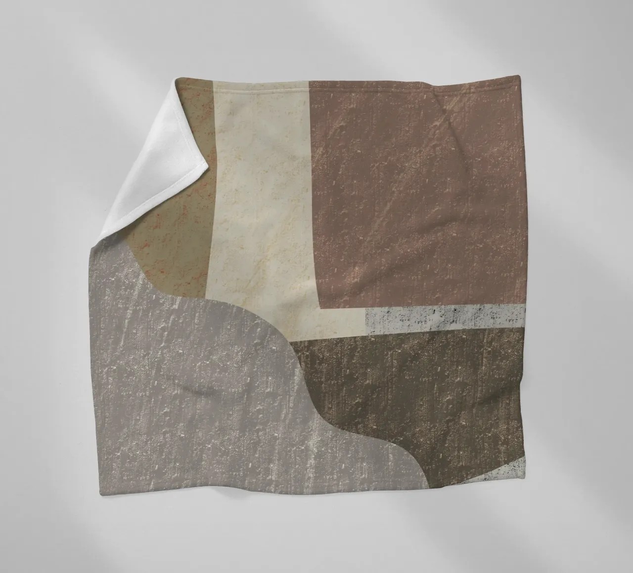 Textured large abstract 02 fleece blanket by Little Dean