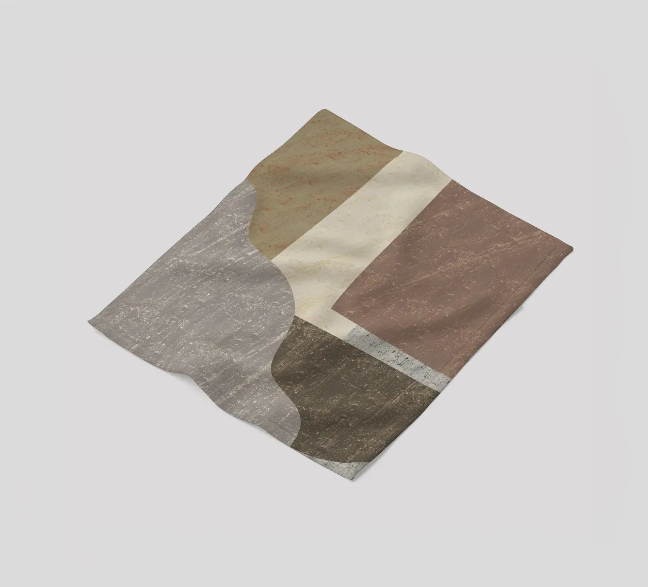 Textured large abstract 02 fleece blanket by Little Dean