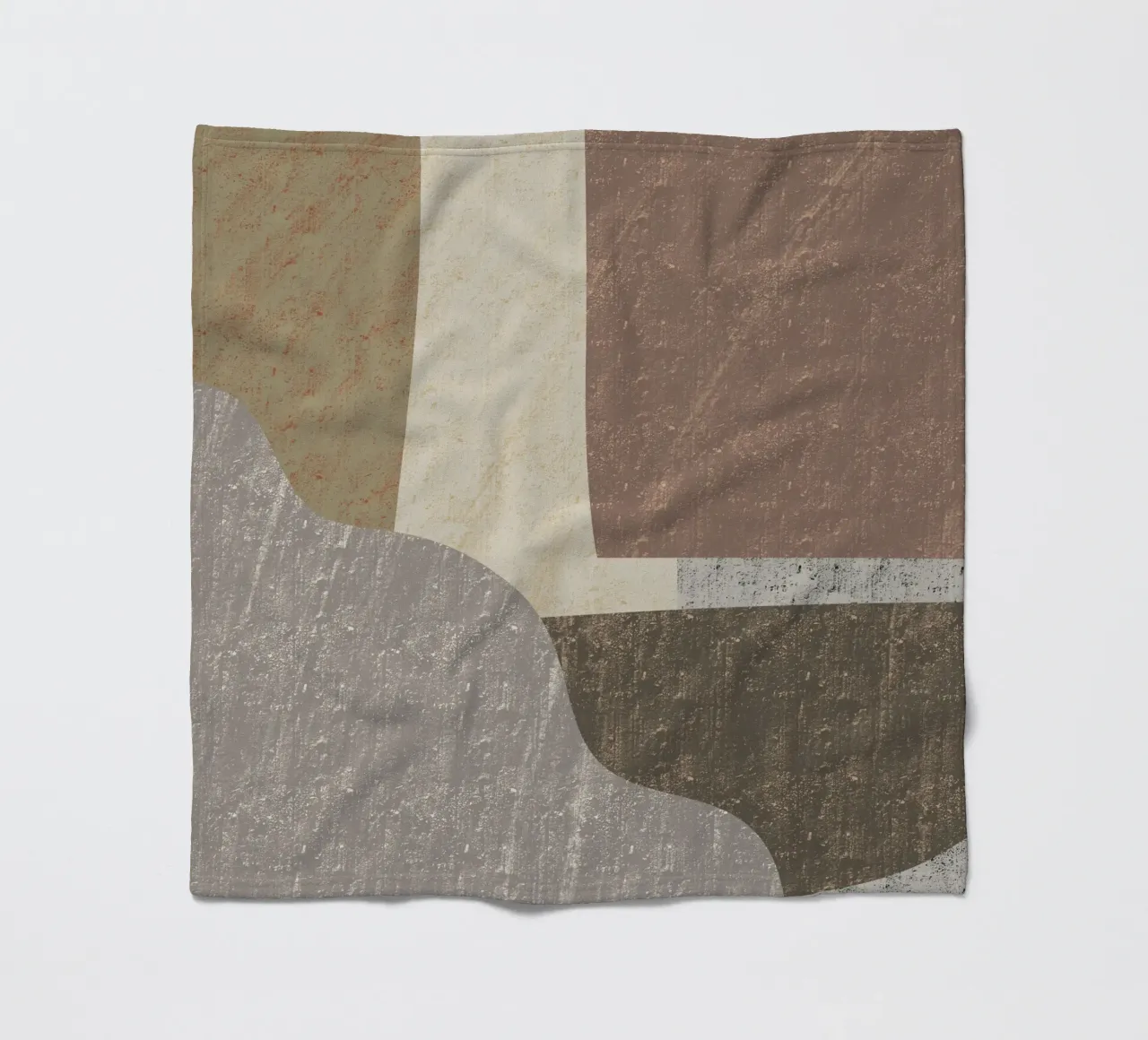 Textured large abstract 02 fleece blanket by Little Dean