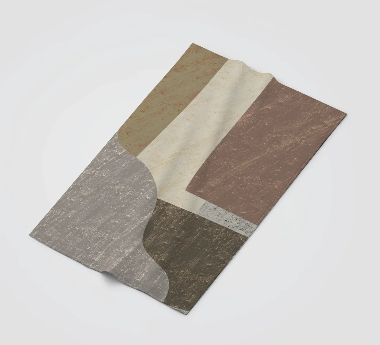 Textured large abstract 02 fleece blanket by Little Dean