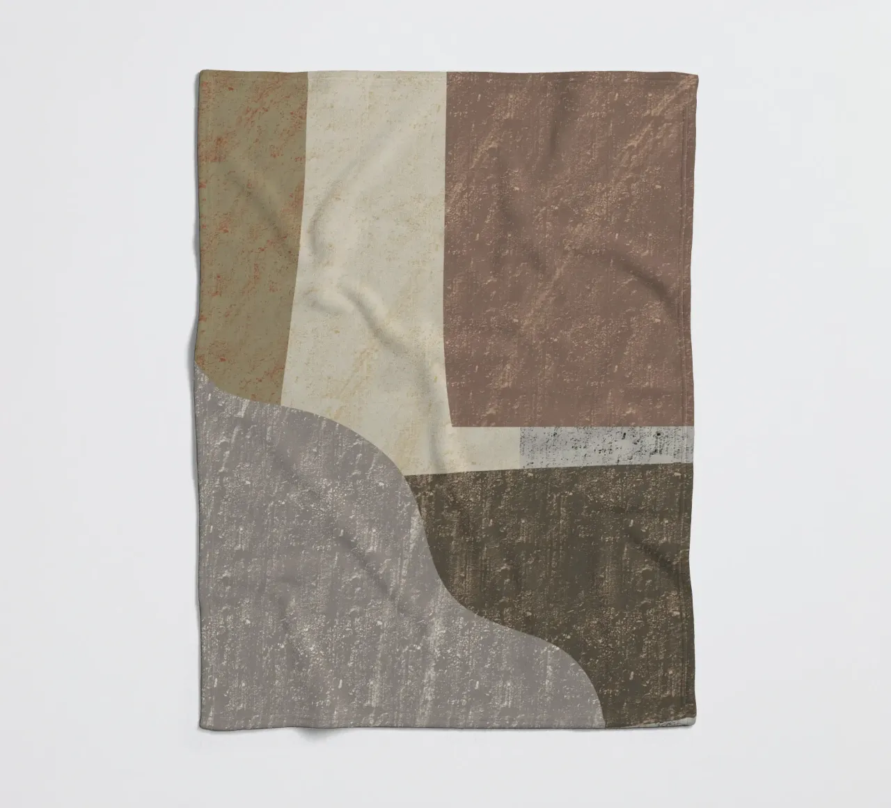 Textured large abstract 02 fleece blanket by Little Dean