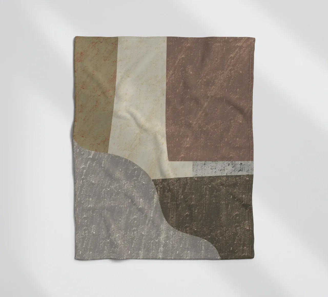 Textured large abstract 02 fleece blanket by Little Dean