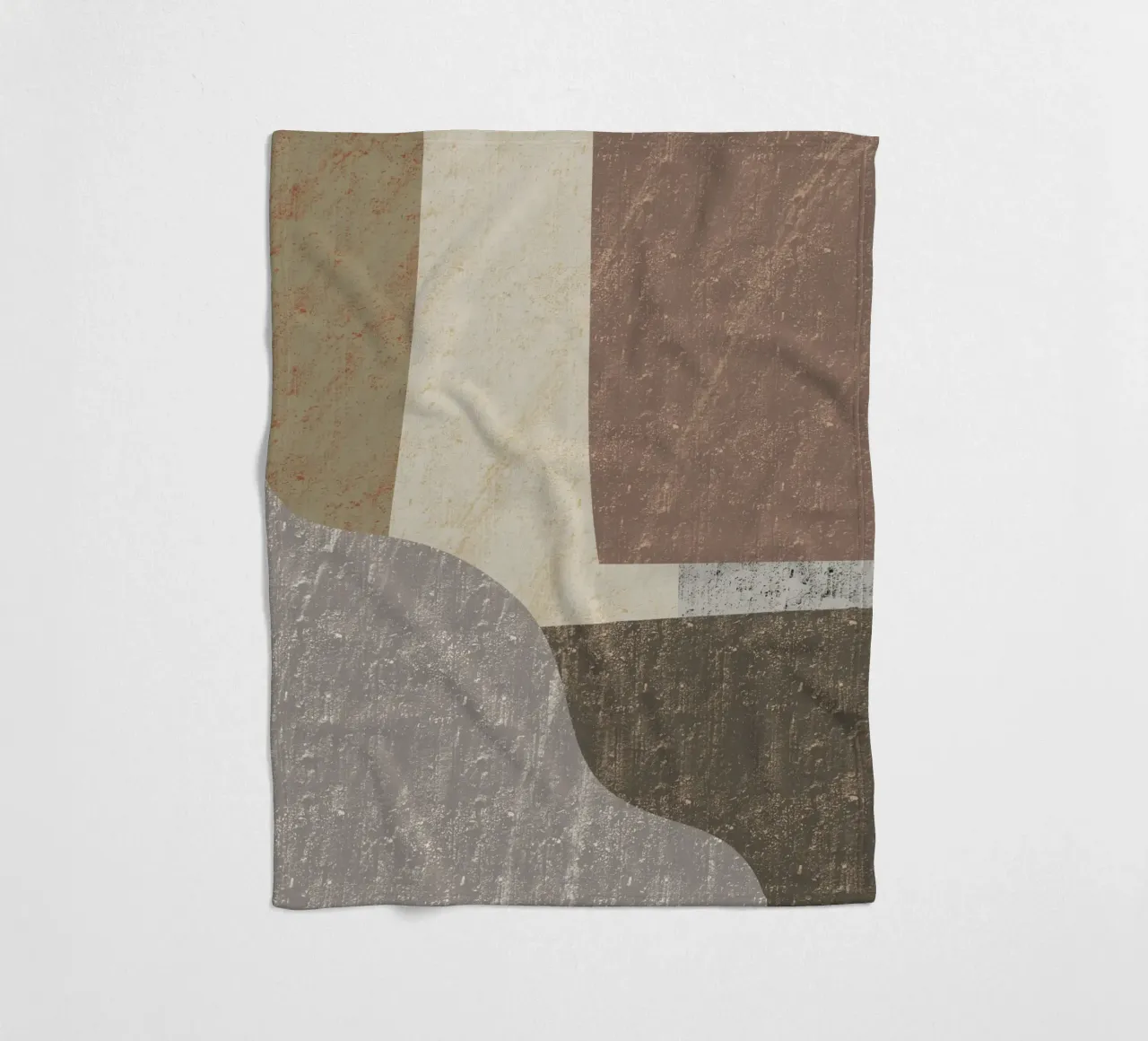 Textured large abstract 02 fleece blanket by Little Dean