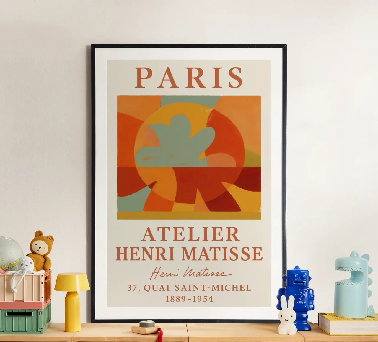 Atelier Matisse poster con telaio in legno da treechild