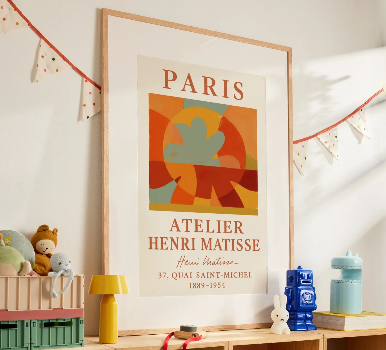 Atelier Matisse poster con telaio in legno da treechild