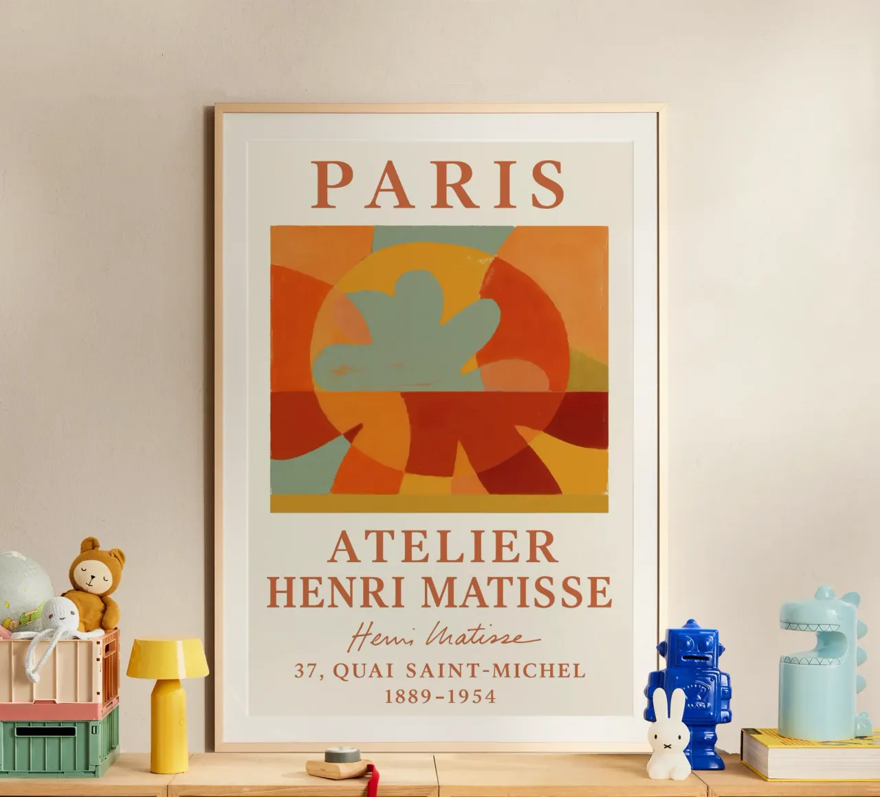 Atelier Matisse poster con telaio in legno da treechild