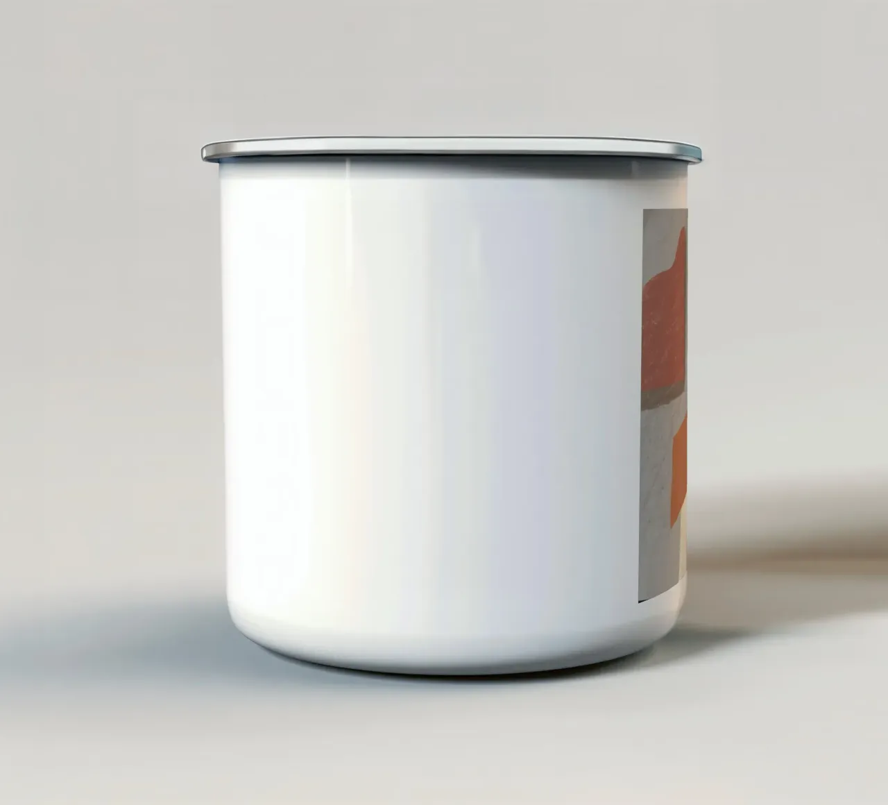 Grande astratto strutturato 03 tazza in smalto da Little Dean