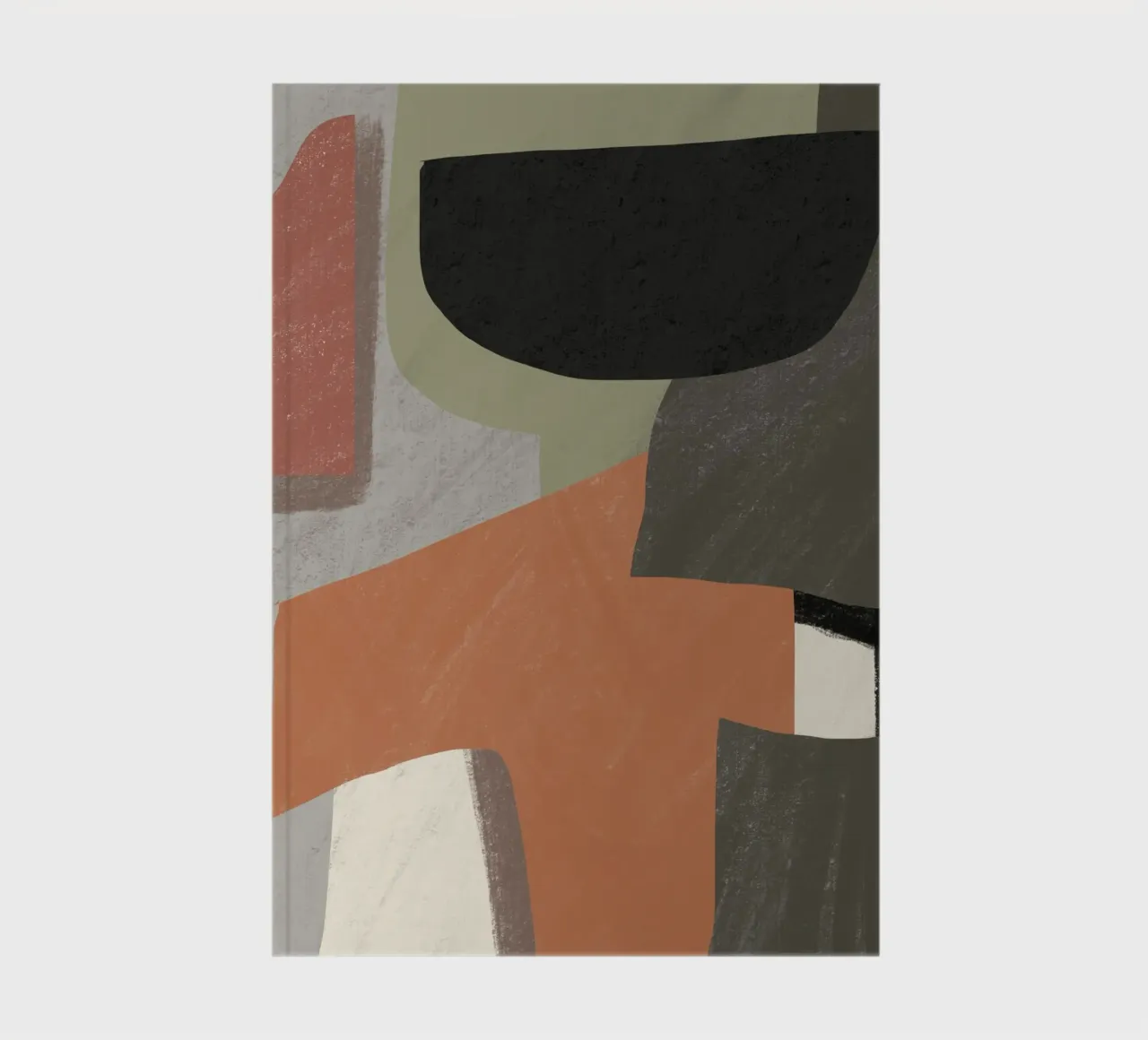 Textured large abstract 03 notebook by Little Dean