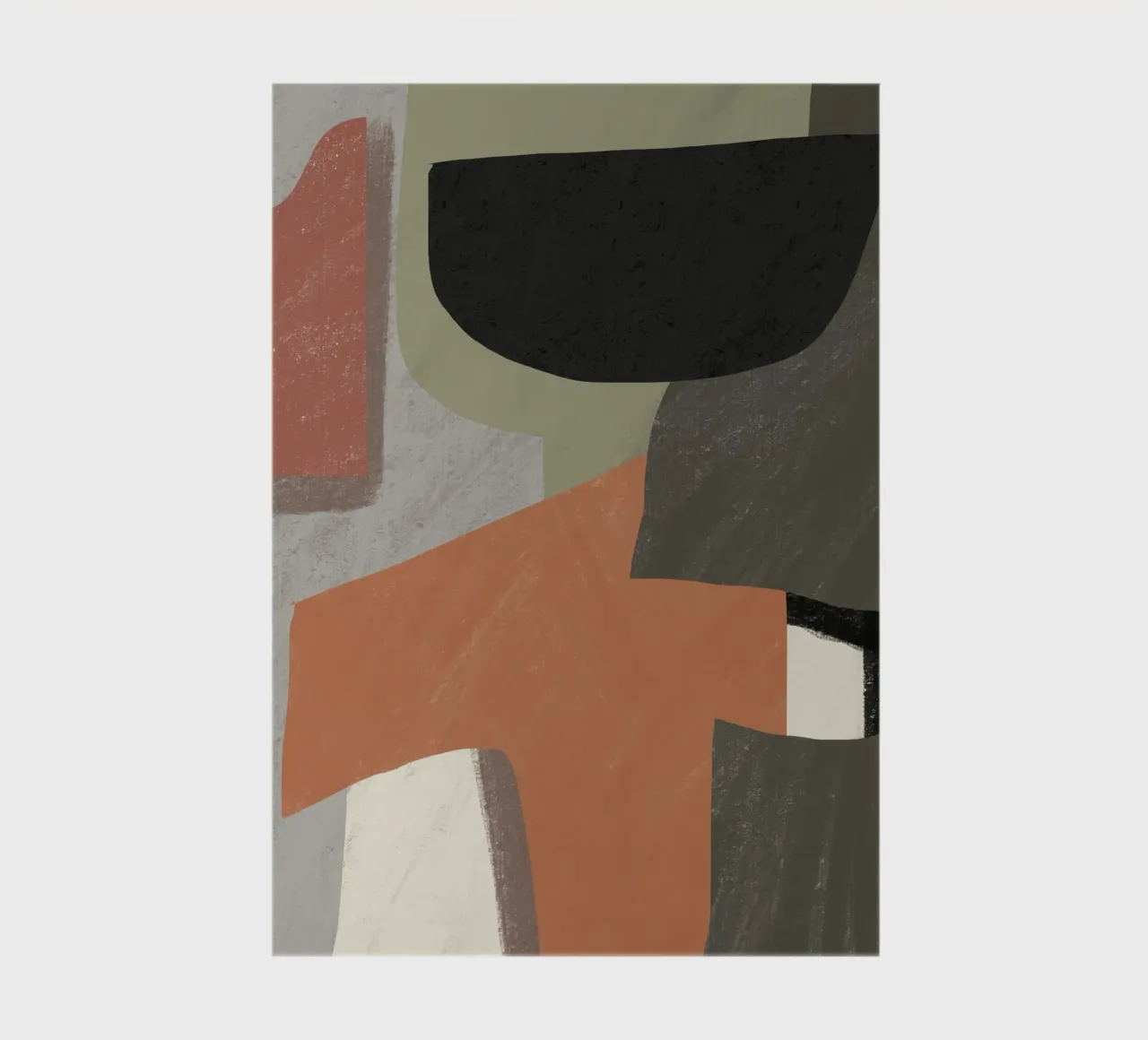 Textured large abstract 03 notebook by Little Dean