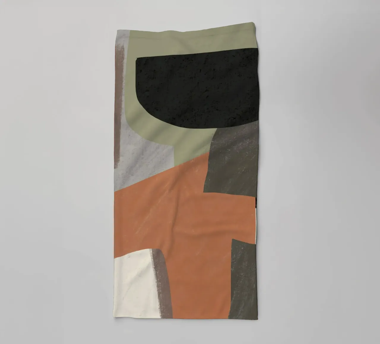 Textured large abstract 03 towel by Little Dean
