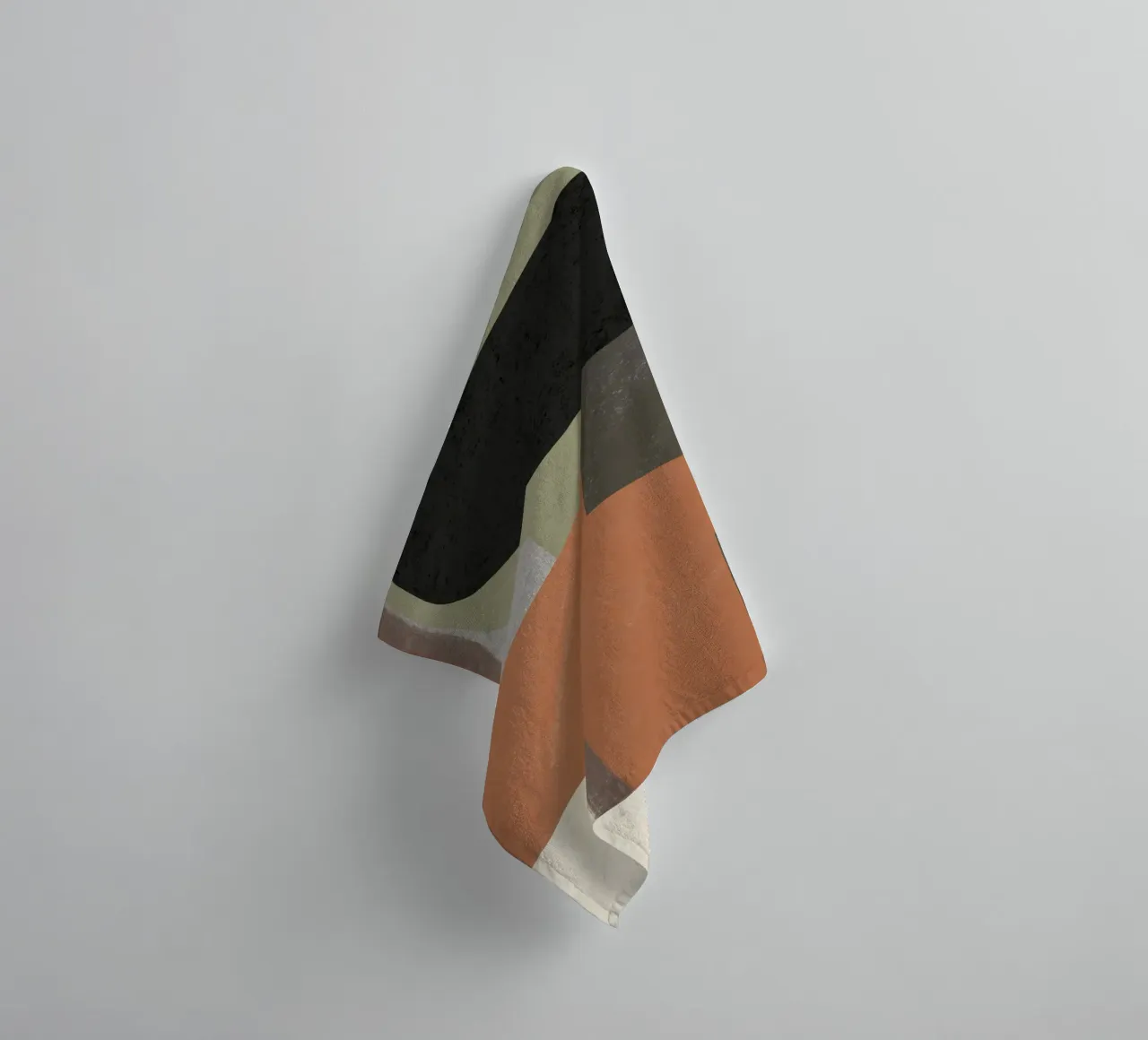 Textured large abstract 03 towel by Little Dean