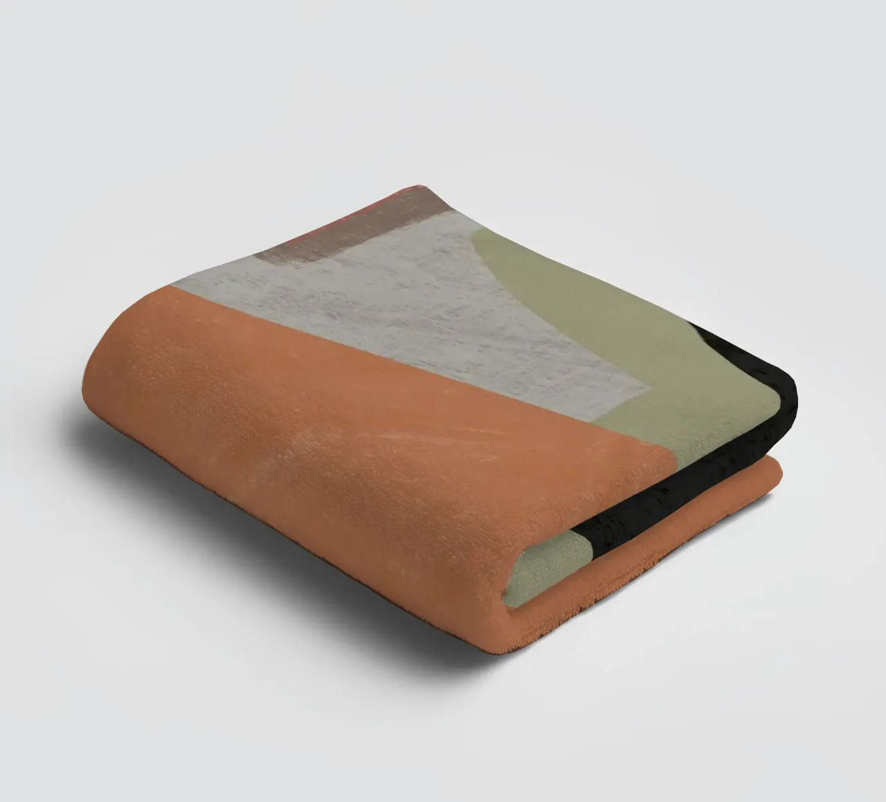 Textured large abstract 03 towel by Little Dean