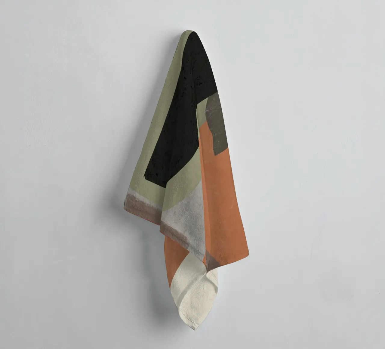 Textured large abstract 03 towel by Little Dean