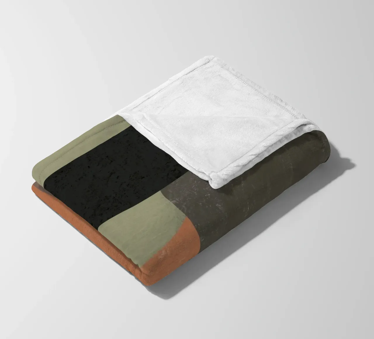 Textured large abstract 03 fleece blanket by Little Dean