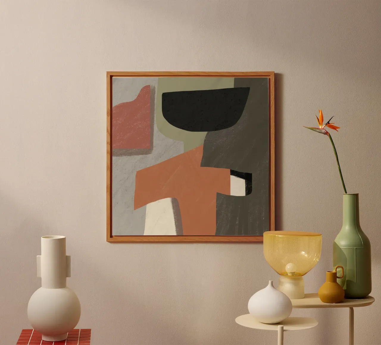Textured large abstract 03 alu-dibond by Little Dean