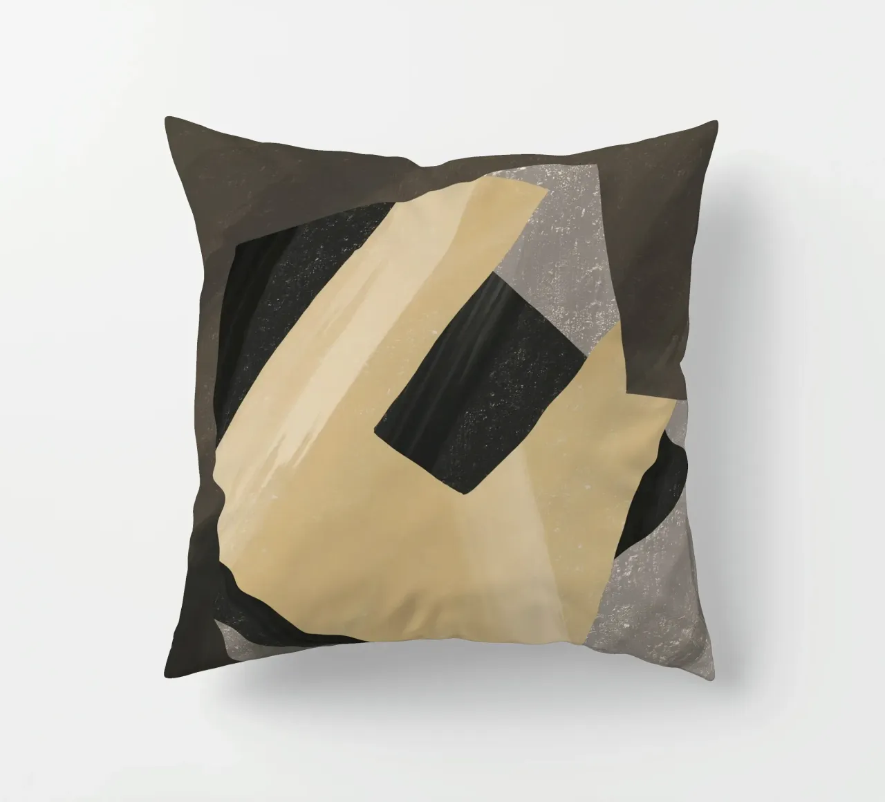 Textured large abstract 04 decorative cushion by Little Dean