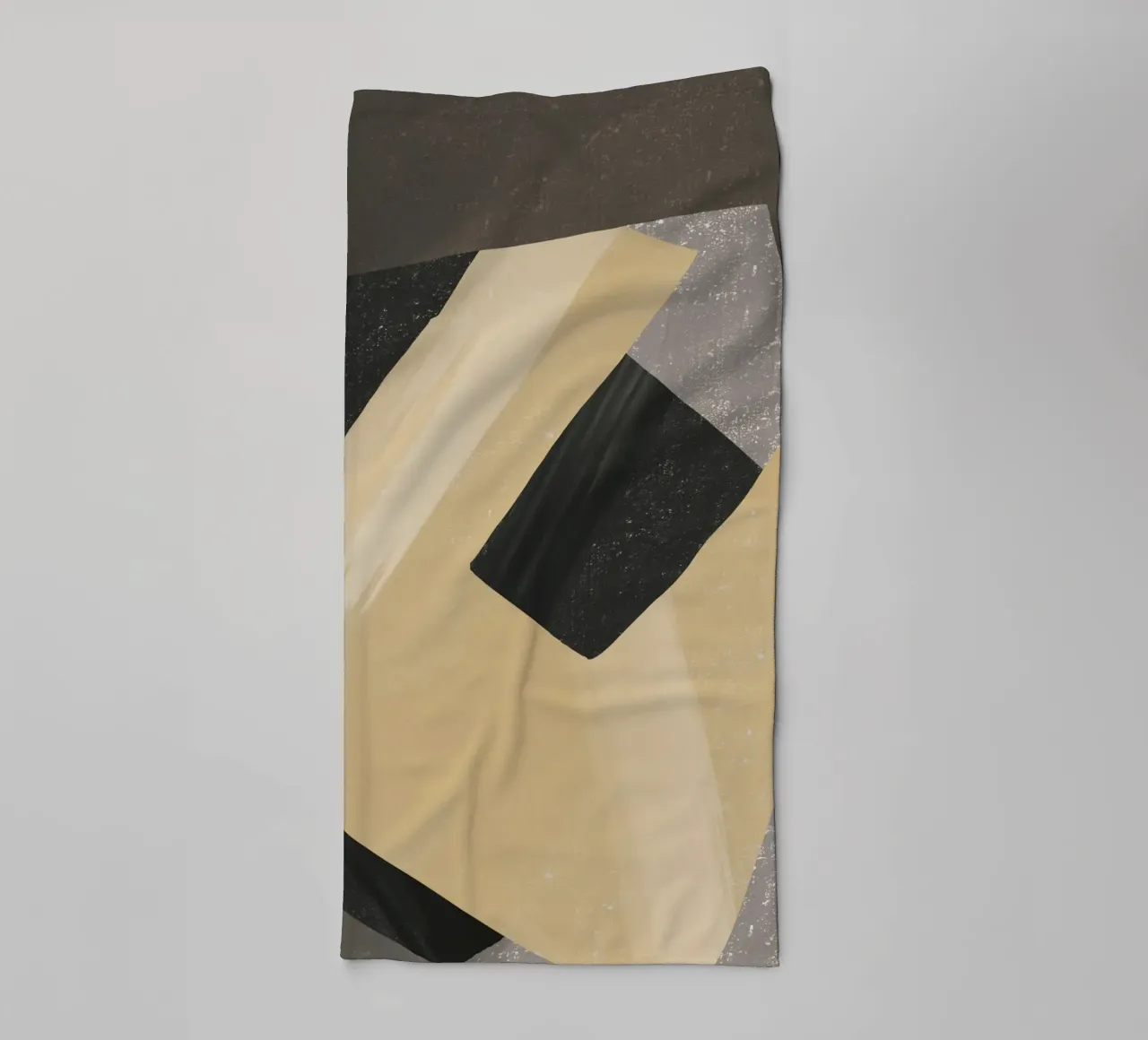 Textured large abstract 04 towel by Little Dean